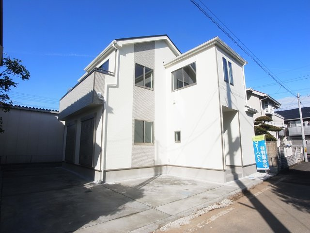 新築　高崎市貝沢町5期　Heartful　Town　1号棟の外観|現地写真　完成しました！ご内覧等、お気軽にお問合せください♪　
