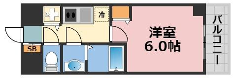 ララプレイス阿波座駅前フェリオの間取り
