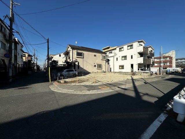 FreeLife若王寺Ⅸ　B号地の前面道路含む現地写真|A.B号地全体