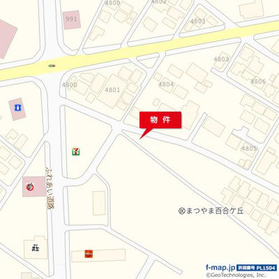 【地図】 | 守谷市百合ケ丘二丁目貸地