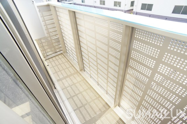 熊本市南区南高江１丁目のアパートのバルコニー