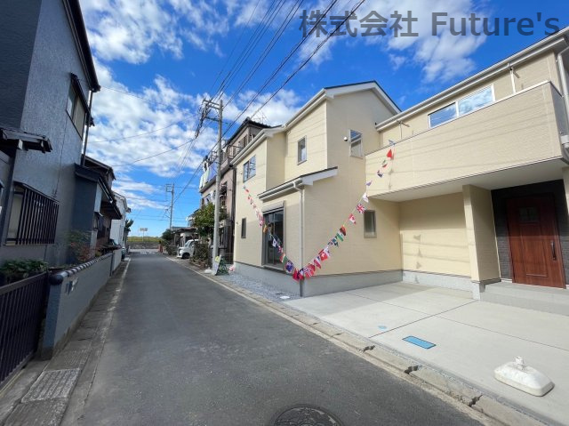 三郷市上彦名　新築戸建　全1棟の前面道路含む現地写真|前面道路含む現地写真です。