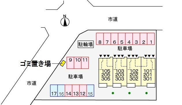 ソレイユ オーブの区画図