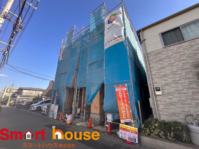 相模原市淵野辺　新築2棟の前面道路含む現地写真
