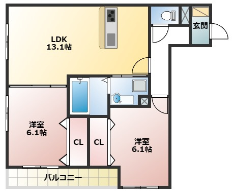 CASA　SEONの間取り