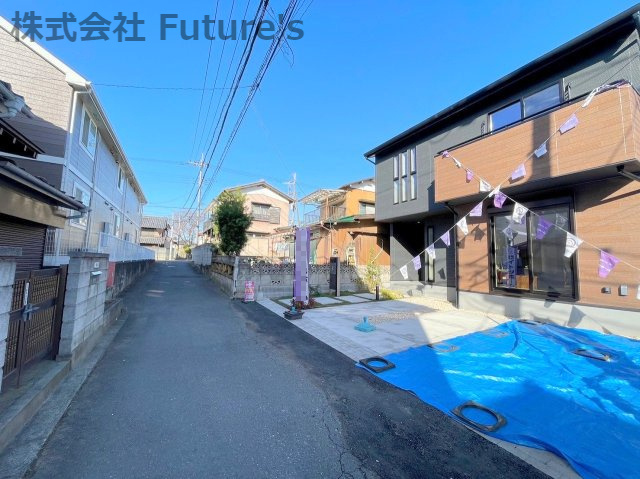 流山市加6丁目　新築戸建　全1棟の前面道路含む現地写真|前面道路含む現地写真です。