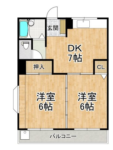 【間取り】 | ハイツ中西