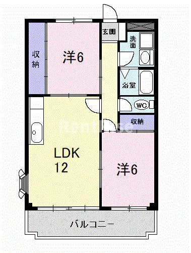 エステート豊の間取り|間取図