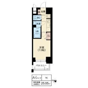 DOUBLE NINE RESIDENCE TENNOJIMINAMIの間取り