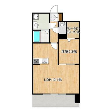 熊本市中央区新町３丁目の賃貸マンションの間取り