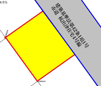 【区画図】 | 杭出津２丁目　売地