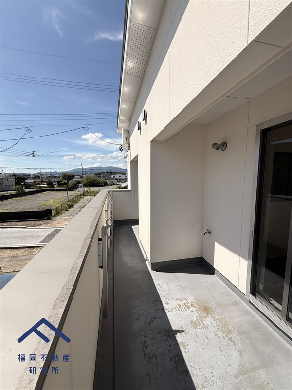 小郡市三沢　戸建てのバルコニー