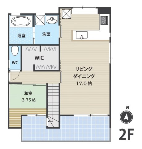 小郡市三沢　戸建ての間取り
