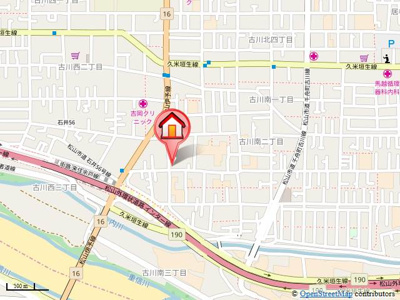 【地図】 | 古川南ハイツＡ棟