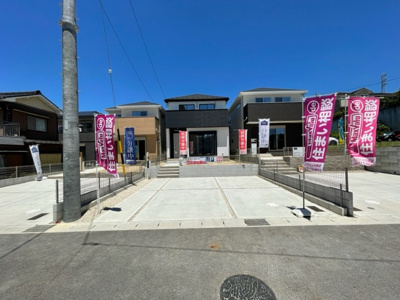 【外観】 | 日進市第1浅田平子 全2棟　＜仲介手数料無料＞西小・日進西中　新築一戸建て | 〈内覧予約キャンペーン実施中！〉マックスバリュde住まい相談までご連絡下さい。