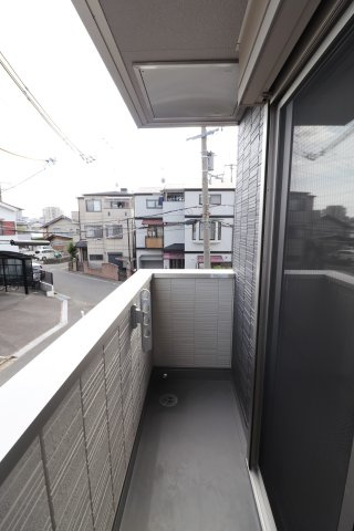 Mauve上中条のバルコニー