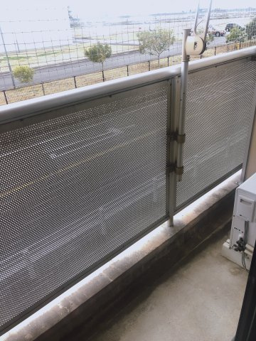 江戸橋利平治マンションのバルコニー