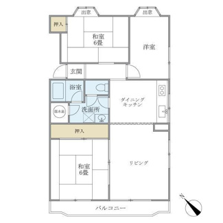【間取り】 | コーポ栗林