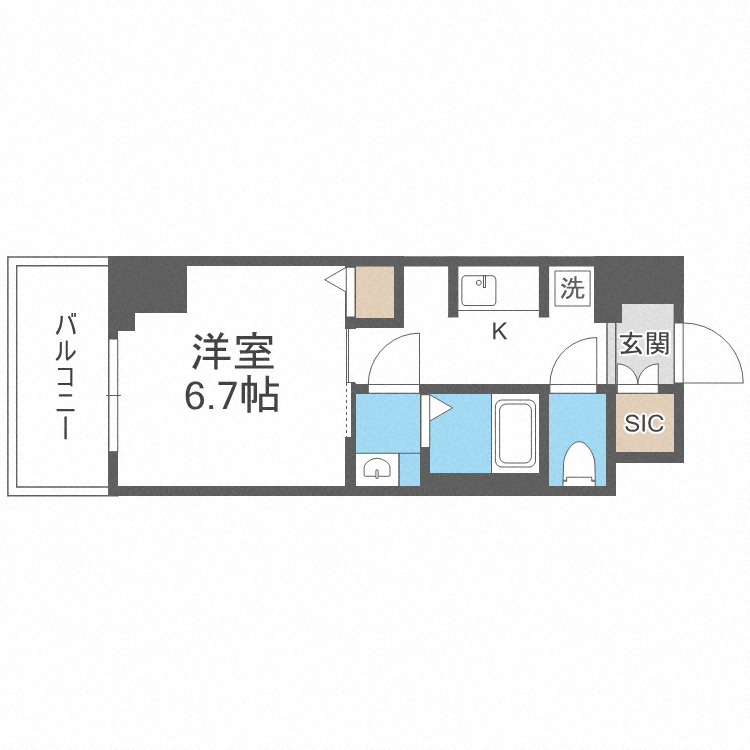 ジオエント新町の間取り