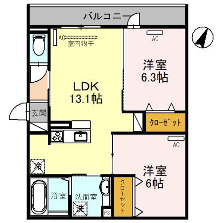 SAKURA甲子園三保町の間取り