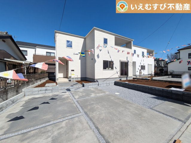 Livele Garden.S　熊谷原島第2の外観|清潔感ある白を基調としたシンプルモダンな落ちついた外観
