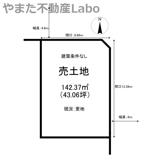 鳥取市気高町浜村土地の土地図
