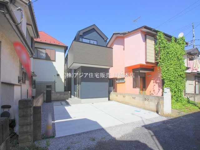 川越市寺尾22-1期　新築戸建の前面道路含む現地写真|前面道路4.0ｍ