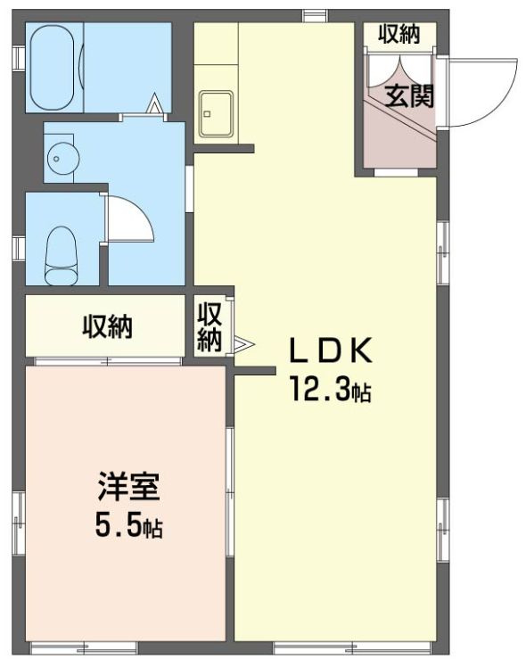 サンドルフ津田沼Cの間取り