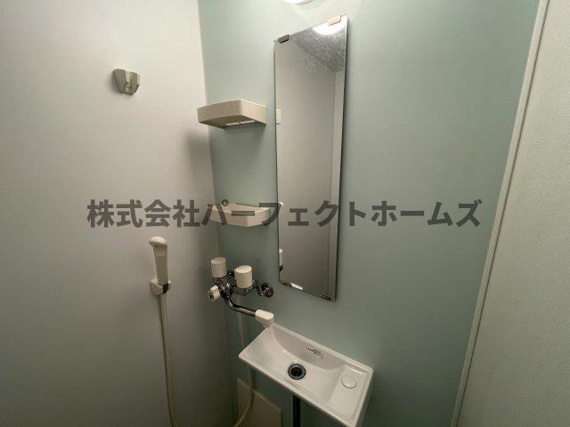 ほーむ21新町の洗面所|広い洗面スペース