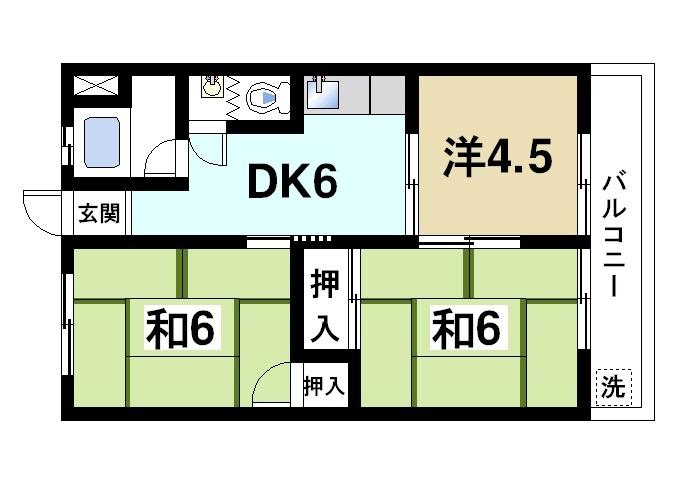 西栄マンションの間取り