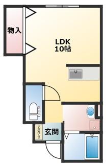 【間取り】 | URBAN CUBIC 上中島Ⅱ
