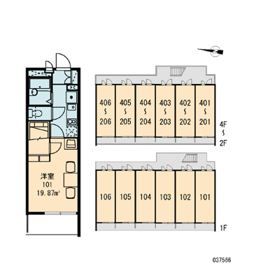 【区画図】 | レオパレスミダスコート古曽部