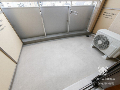 【バルコニー】 | ルクレ阿波座レジデンス　仲介手数料無料 | バルコニー付きです