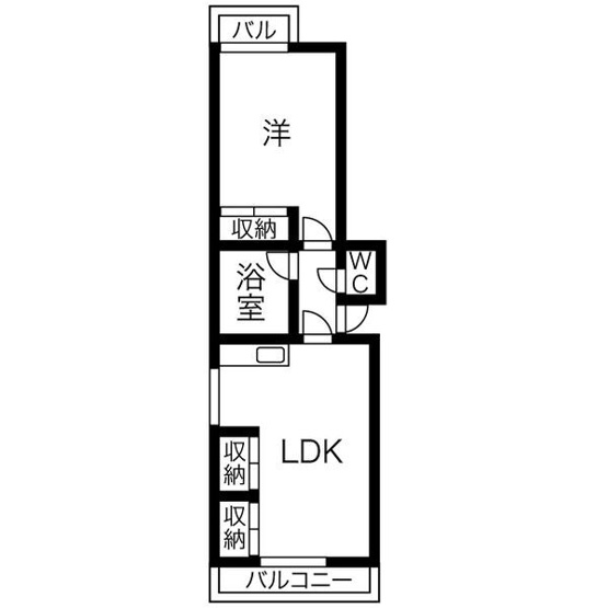 【間取り】 | サンハイツ中駒