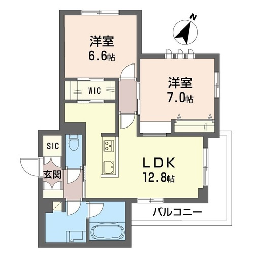 【間取り】 | メゾン・ド・リヴェール【SHM】 | カップルさんやファミリーさんにもオススメの2LDKタイプ！