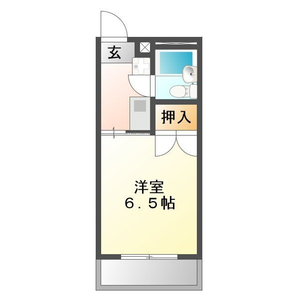 ハイシティ弥生の間取り