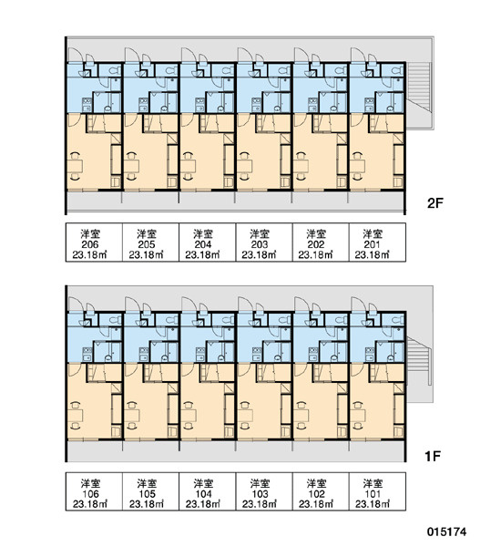 レオパレスグレイスの区画図