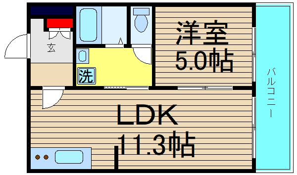 シャトー豊田の間取り|現状有姿