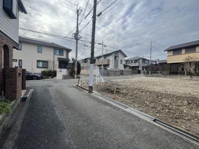 【前面道路含む現地写真】 | 箕面市桜３丁目　土地　１号地