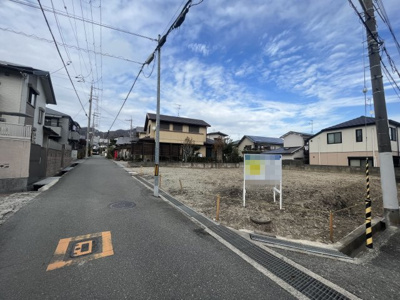 【前面道路含む現地写真】 | 箕面市桜３丁目　土地　１号地