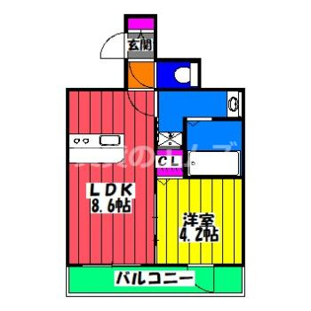 【間取り】 | メゾン・ド・リエール博多 | メゾン・ド・リエール博多の間取り