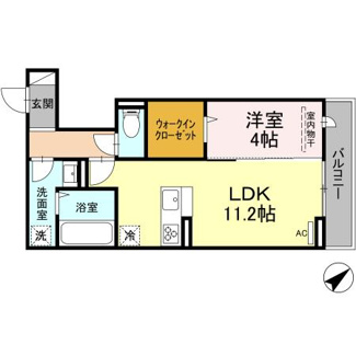 【間取り】 | D-room沖野上Ⅱ