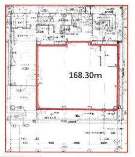 大津市中央４丁目の事務所の区画図