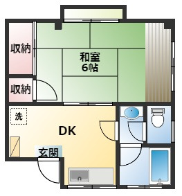 【間取り】 | 吉田ビル | お部屋の間取図面です。