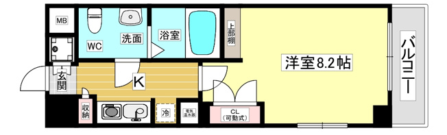 【間取り】 | ＡＶＩＯＮ　７Ｍ８