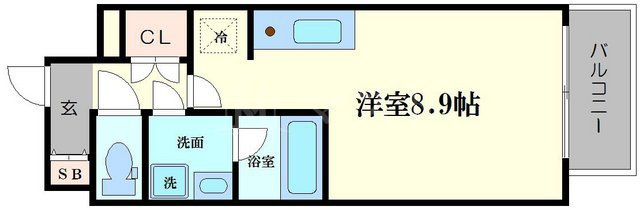 アーバネックス大阪城ＷＥＳＴの間取り