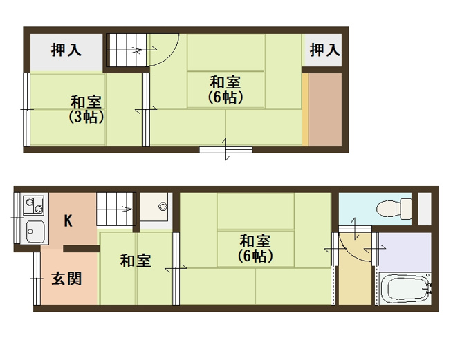 【間取り】 | 墨江貸家