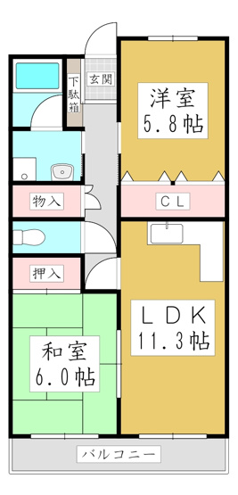 【間取り】 | ラ・メールパレ蕨