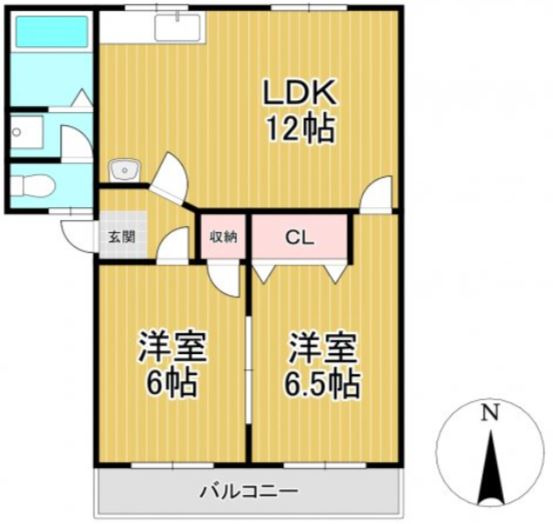 第一ハイマート執行【キャッシュバック対象物件】の間取り