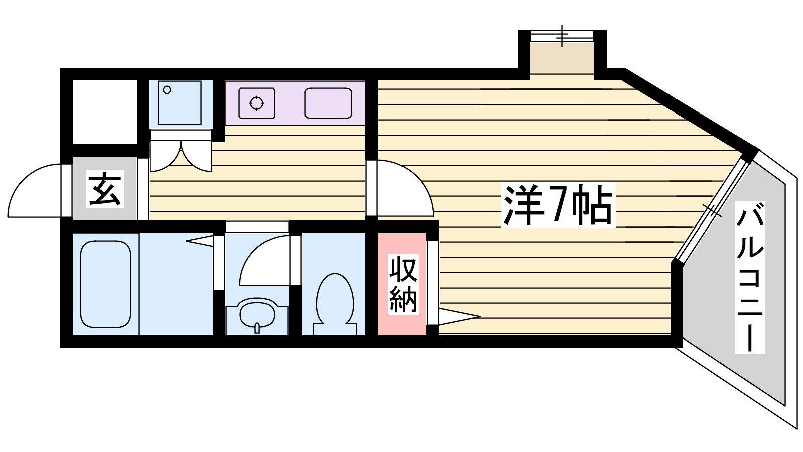 YKハイツ旭が丘の間取り